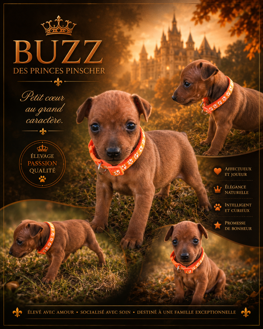 des Princes Pinscher - Chiots disponibles - Pinscher nain