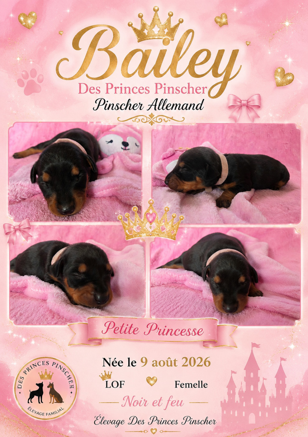 des Princes Pinscher - Chiots disponibles - Pinscher Allemand